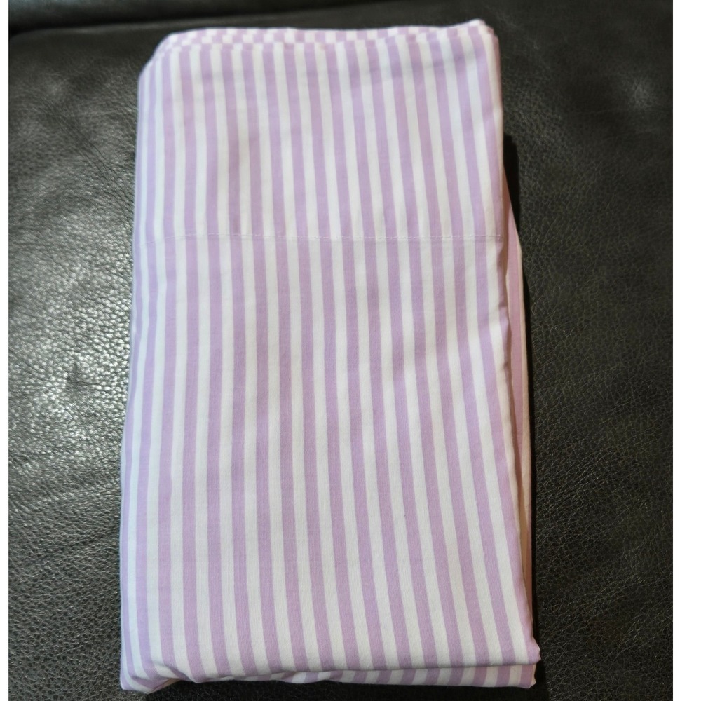 Vintage Twin Flat Sheet, Target Circo, Purple Stripes, Excellent Condition